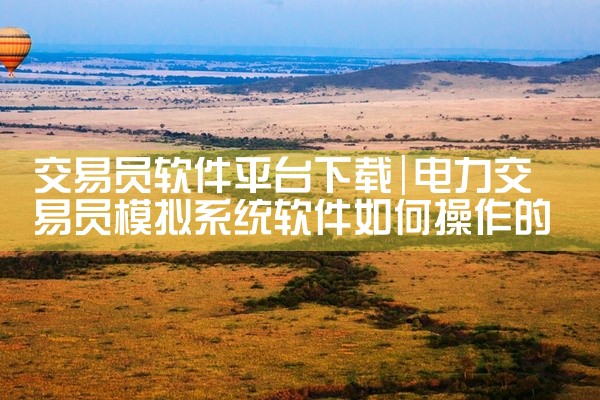 交易员软件平台下载