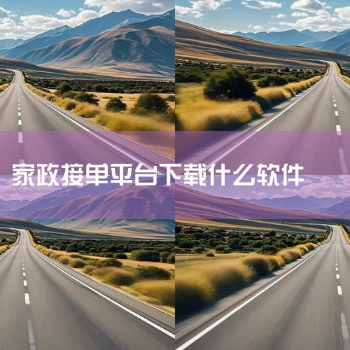 哪些安装平台可以接单?|家政自己接单的软件|护工在哪里接单?|什么软件可以网上接单家政|