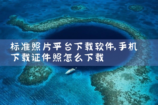 标准照片平台下载软件